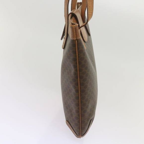 CELINE Macadam Canvas Tote Bag PVC Brown Auth yk11272 - Picture 3 of 16